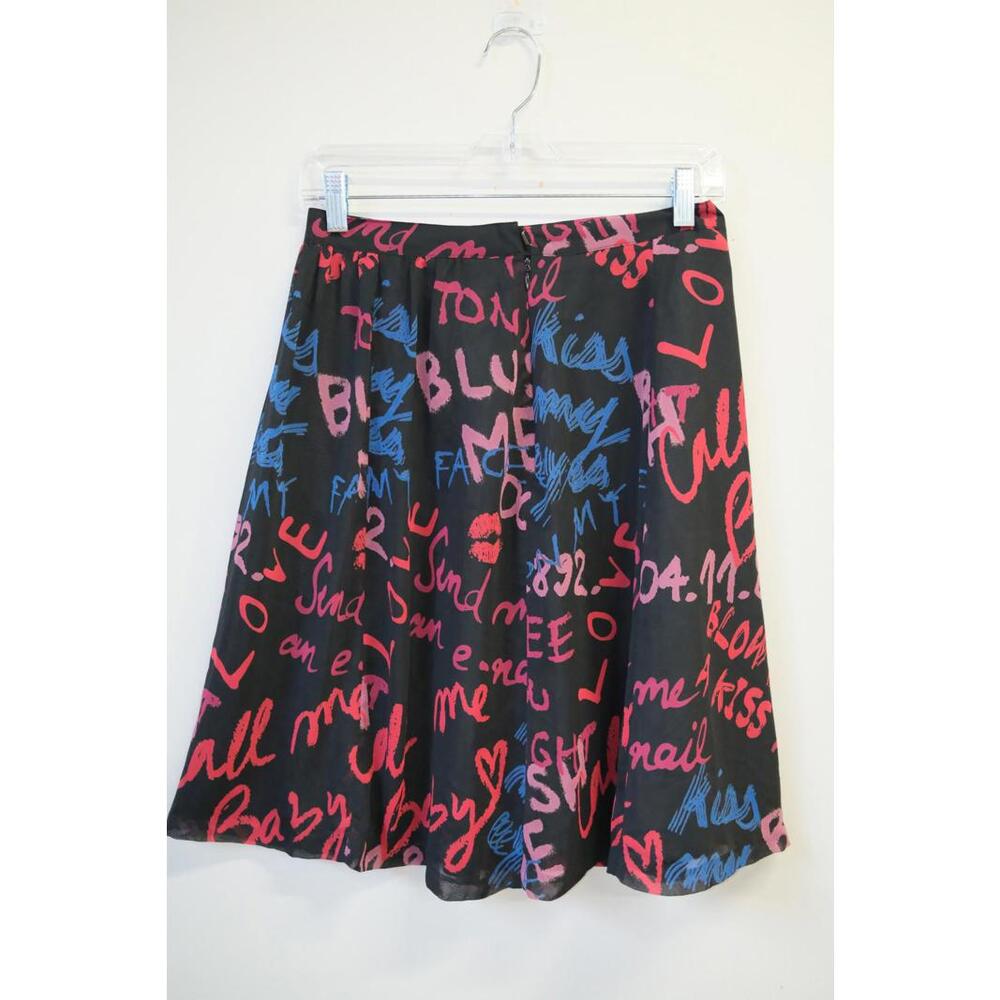 00's JC de Castelbajac AOP Text Graffiti Skirt